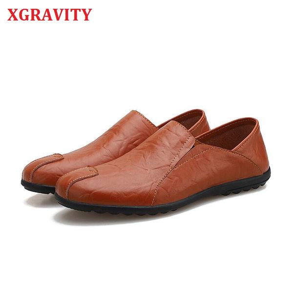 xgravity larger size fashion spring summer leather men flat casual shoes flats driver footwear breathable slip on footwear a175, Black
xgravity larger size fashion spring summer leather men flat casual shoes flats driver footwear breathable slip on footwear a175, Black