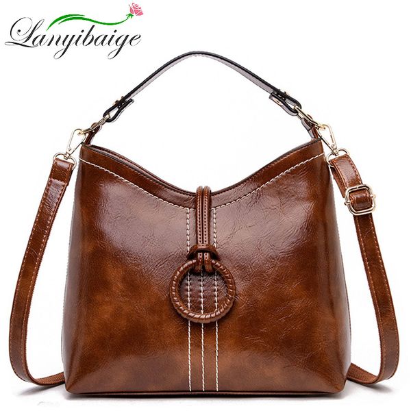 women vintage bag oil wax leather handbags 2020 luxury ladies hand crossbody shoulder bags for women tote bags sac a main femme
women vintage bag oil wax leather handbags 2020 luxury ladies hand crossbody shoulder bags for women tote bags sac a main femme