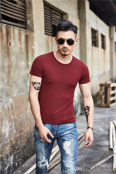 solid color mens designer tshirts summer short sleeve o neck casual print, White;black
solid color mens designer tshirts summer short sleeve o neck casual print, White;black