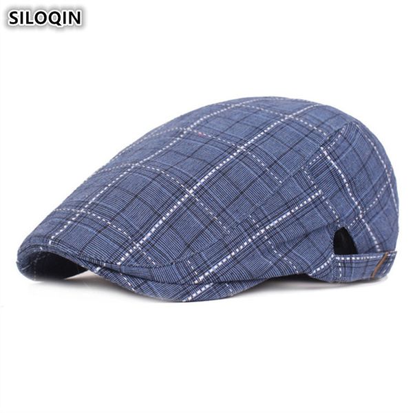 siloqin snapback cap men's vintage cotton beret hat adjustable size grid fashion tongue caps for men new young artists retro hat, Blue;gray
siloqin snapback cap men's vintage cotton beret hat adjustable size grid fashion tongue caps for men new young artists retro hat, Blue;gray