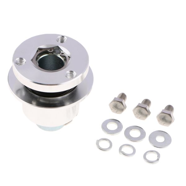 aluminum 360° steering wheel quick release disconnect 3 hole hub racing 3/4'' bore screws kit silver
aluminum 360° steering wheel quick release disconnect 3 hole hub racing 3/4'' bore screws kit silver