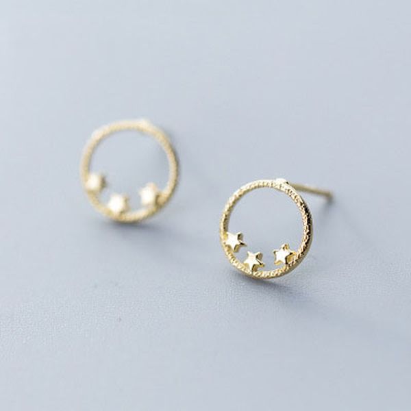 loye s925 sterling silver star earring cute small round circle star stud earrings for women party wedding silver 925 jewelry, Golden;silver
loye s925 sterling silver star earring cute small round circle star stud earrings for women party wedding silver 925 jewelry, Golden;silver
