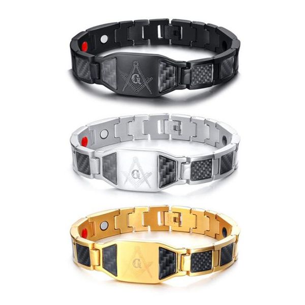 masons bracelet men black silver gold color stainless steel carbon fiber bracelet health magnetic stone brother gift
masons bracelet men black silver gold color stainless steel carbon fiber bracelet health magnetic stone brother gift