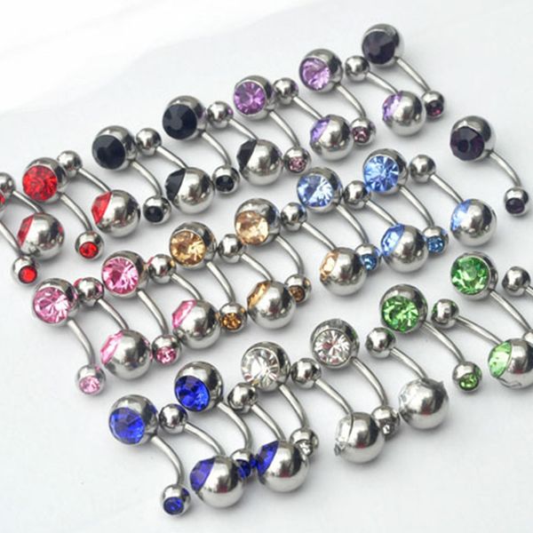 20pcs/lot 15g 1.4*10*5/8mm titanium crystal stone belly button rings belly bars navel piercing body jewelry ombligo nombril, Slivery;golden
20pcs/lot 15g 1.4*10*5/8mm titanium crystal stone belly button rings belly bars navel piercing body jewelry ombligo nombril, Slivery;golden