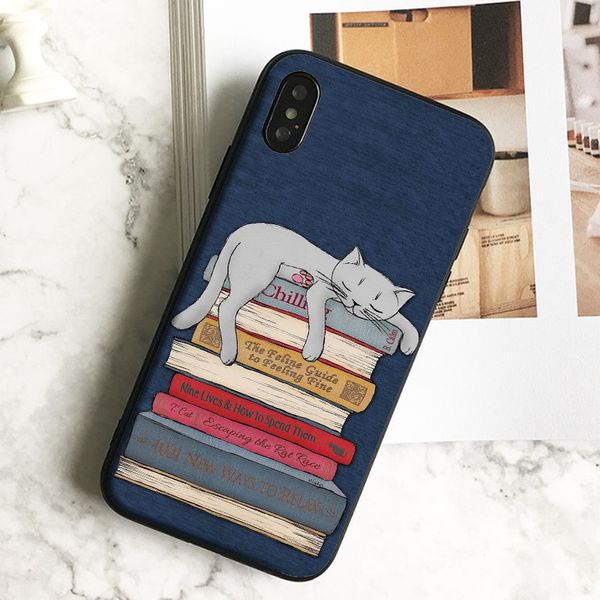 fundas luxury books cat phone case for iphone 11 pro xs max xr 8 7 6s plus 5 se case soft black tpu silicone cover.
fundas luxury books cat phone case for iphone 11 pro xs max xr 8 7 6s plus 5 se case soft black tpu silicone cover.