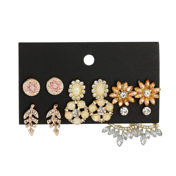 wholesale vintage stud earrings set women bohemian gold color mixed opal crystal leaf flower statement earring brincos jewelry, Golden;silver
wholesale vintage stud earrings set women bohemian gold color mixed opal crystal leaf flower statement earring brincos jewelry, Golden;silver