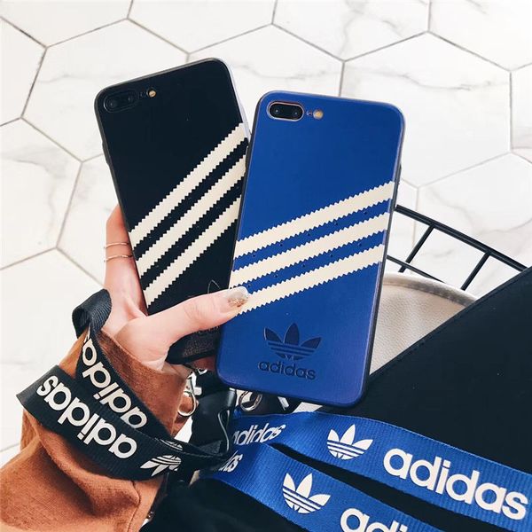New Fashion With Lanyard adi Stripes For iPhone 6s Plus XS X Capa White off painting stripes cover For iPhone X XS max xr 7 8 Plus Doubt
New Fashion With Lanyard adi Stripes For iPhone 6s Plus XS X Capa White off painting stripes cover For iPhone X XS max xr 7 8 Plus Doubt