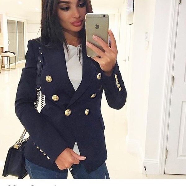 mvgirlru office lady blazers women's double breasted blazer jacket female workwear slim coats, White;black
mvgirlru office lady blazers women's double breasted blazer jacket female workwear slim coats, White;black