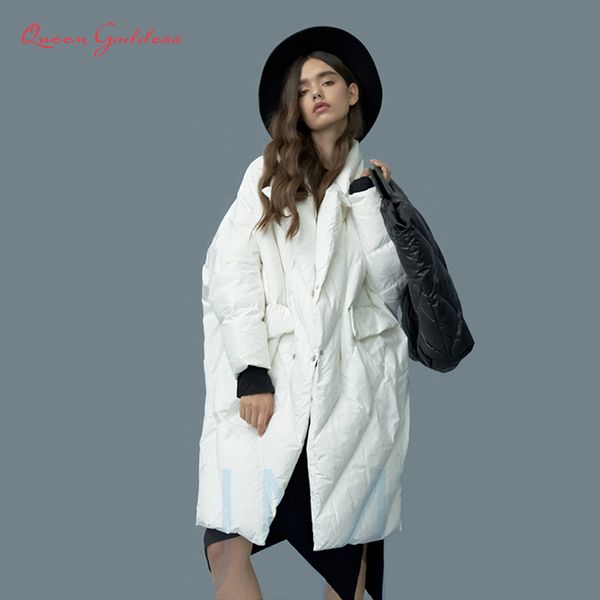 winter новый список женщины плюс размер long white duck пуховик cocoonbat тип костюм воротник 7xl сгущаться ветровки большой карман, Black
winter новый список женщины плюс размер long white duck пуховик cocoonbat тип костюм воротник 7xl сгущаться ветровки большой карман, Black