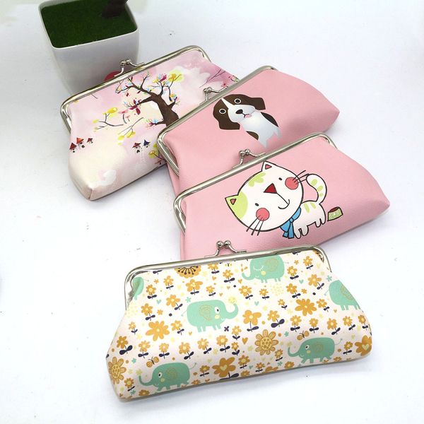 women's casual vintage leather small wallet cartoon pattern hasp purse clutch bag, Red;black
women's casual vintage leather small wallet cartoon pattern hasp purse clutch bag, Red;black