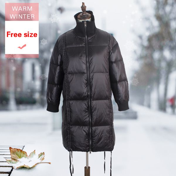 winter fashion long warm loose down jacket female casual knitted stand collar white duck down coat large size windproof outwear, Black
winter fashion long warm loose down jacket female casual knitted stand collar white duck down coat large size windproof outwear, Black
