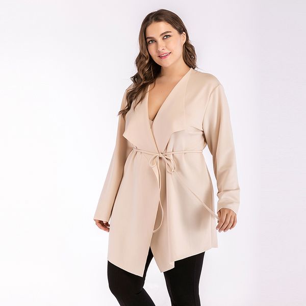 casual windbreaker plus size belt bandage beige woman jacket autumn streetwear trending products 2018 big turn-down collar coat, Black;brown
casual windbreaker plus size belt bandage beige woman jacket autumn streetwear trending products 2018 big turn-down collar coat, Black;brown