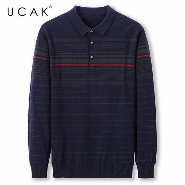 ucak brand striped sweaters men clothes pull homme autumn winter streetwear turn-down collar sweater clothing man pullover u1087, White;black
ucak brand striped sweaters men clothes pull homme autumn winter streetwear turn-down collar sweater clothing man pullover u1087, White;black