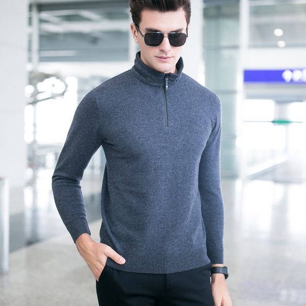 mens 100%pure wool thickened half height zipper collar sweater autumn winter casual fashion sweatercoat size s-2xl, White;black
mens 100%pure wool thickened half height zipper collar sweater autumn winter casual fashion sweatercoat size s-2xl, White;black