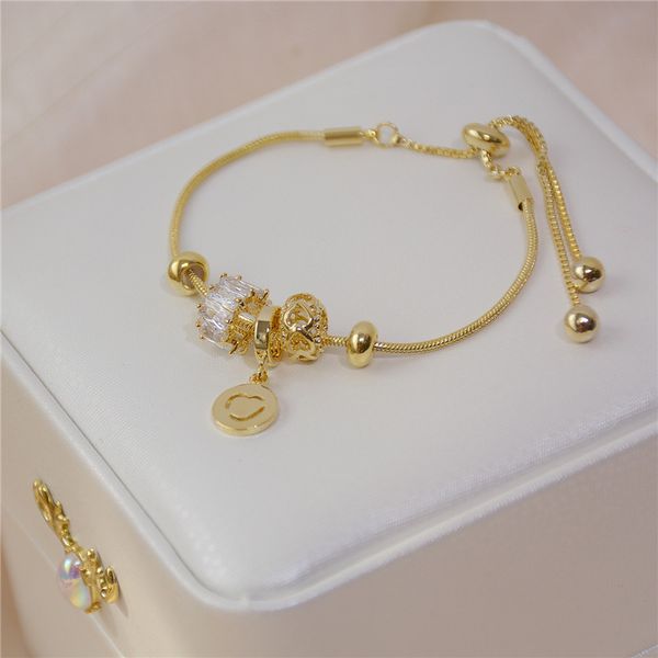 korea exquisite cubic zirconia bead bracelet woman classic adjustable gold chain lucky bracelet does not fade jewellery, Black
korea exquisite cubic zirconia bead bracelet woman classic adjustable gold chain lucky bracelet does not fade jewellery, Black