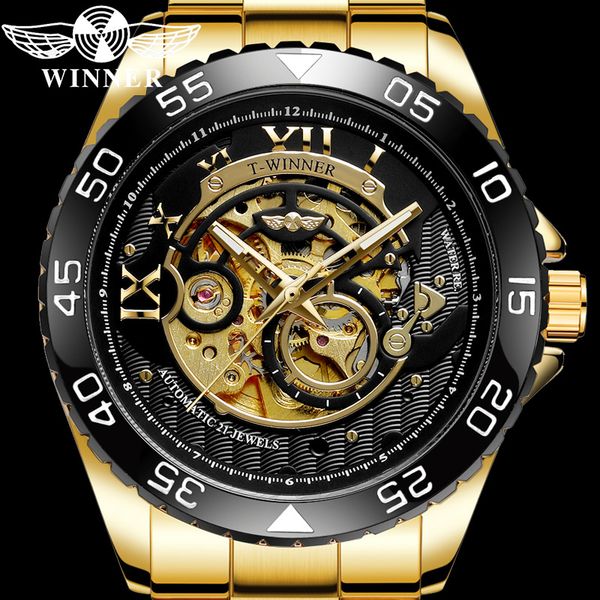 winner automatic mechanical men wristwatch army sport male clock gold skeleton fashion man watch 8193, Slivery;brown
winner automatic mechanical men wristwatch army sport male clock gold skeleton fashion man watch 8193, Slivery;brown