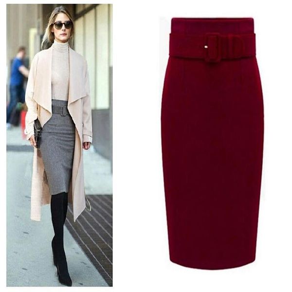 new fashion autumn winter women solid slim skirts 2015 cotton plus size high waist saias femininas casual midi pencil skirt, Black;gray
new fashion autumn winter women solid slim skirts 2015 cotton plus size high waist saias femininas casual midi pencil skirt, Black;gray