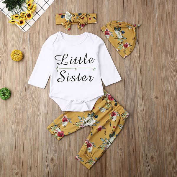 infant clothing 2019 autumn toddler baby girls etter romper floral pants headband outfit set newborn baby girl clothes, White
infant clothing 2019 autumn toddler baby girls etter romper floral pants headband outfit set newborn baby girl clothes, White