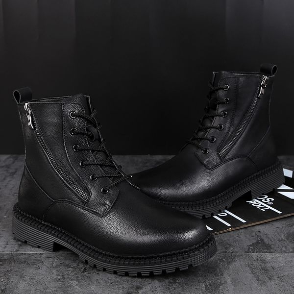 black high new outdoor mens boots army tooling black male leather ankle boots men's motorcycle
black high new outdoor mens boots army tooling black male leather ankle boots men's motorcycle