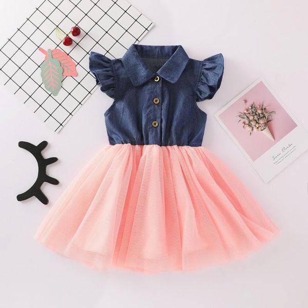 telotuny dress toddler kids baby girl sleeveless ruffles denim patchwork princess tulle casual set dress baby summer 2020, Red;yellow
telotuny dress toddler kids baby girl sleeveless ruffles denim patchwork princess tulle casual set dress baby summer 2020, Red;yellow