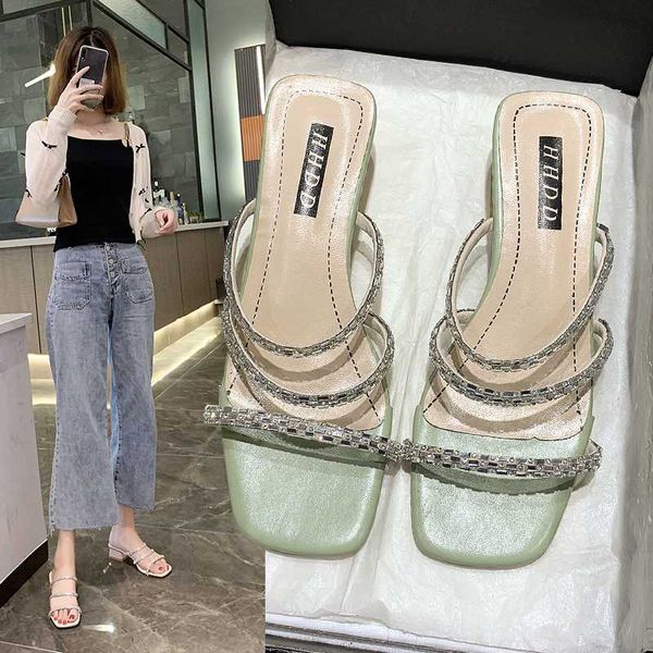 square toe female shoes slippers casual med glitter slides shose women 2020 luxury soft summer jelly block rubber pu hoof heels, Black
square toe female shoes slippers casual med glitter slides shose women 2020 luxury soft summer jelly block rubber pu hoof heels, Black