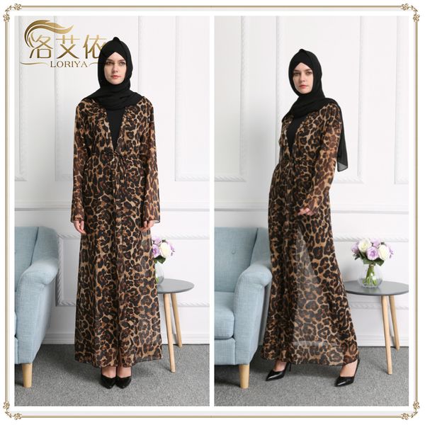 fashion europe and america aliex leopard chiffon long dress women's robe factory direct muslim national costume, Red
fashion europe and america aliex leopard chiffon long dress women's robe factory direct muslim national costume, Red