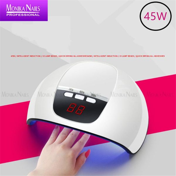 45w nail lamp infrared intelligent induction 15 led/uv double light source lamp beads three-gear timing function
45w nail lamp infrared intelligent induction 15 led/uv double light source lamp beads three-gear timing function