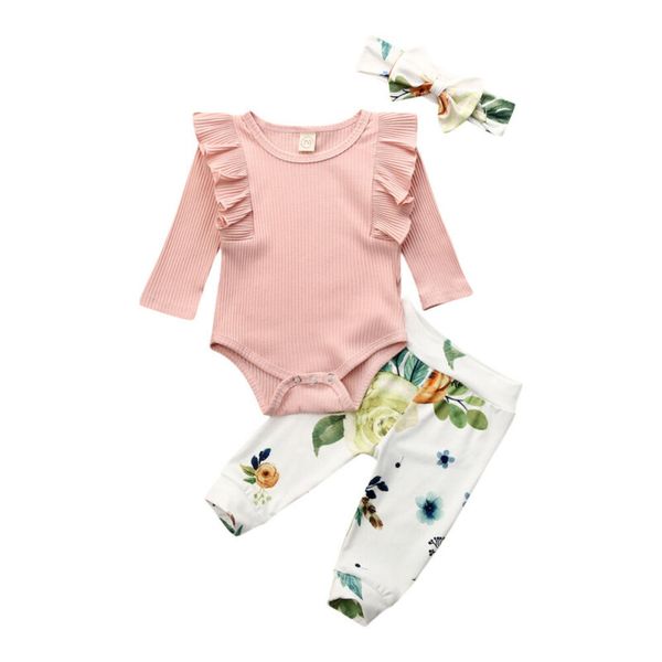 newborn baby girl ruffle knitted romper flower long pants headband clothes set, Pink;blue
newborn baby girl ruffle knitted romper flower long pants headband clothes set, Pink;blue