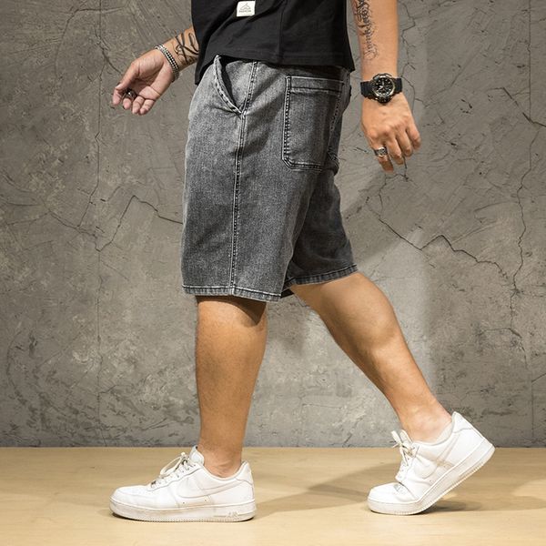 men's denim shorts male summer big yards men's wear loose thin printed letters shorts the plus-size fertilizer, Blue
men's denim shorts male summer big yards men's wear loose thin printed letters shorts the plus-size fertilizer, Blue