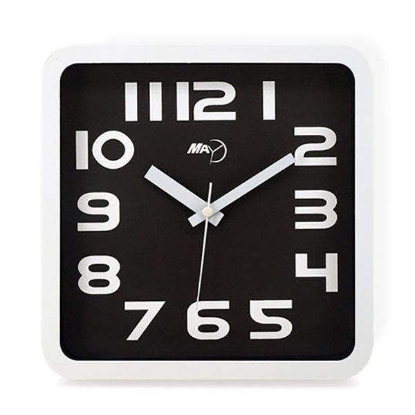 

square digital wall clock modern design vintage clock retro mechanism silent wall watches home decor kitchen living room