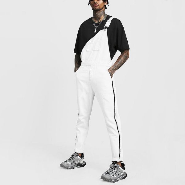 mens pocket jeans overall jumpsuit streetwear hip hop overall suspender pants personality striped print mens clothes, Blue
mens pocket jeans overall jumpsuit streetwear hip hop overall suspender pants personality striped print mens clothes, Blue