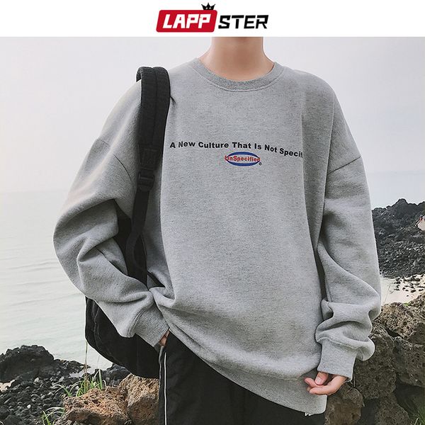men's hoodies & sweatshirts lappster drop shoulder korean style 2021 men japanese streetwear grey fleece autumn clothes 5xl, Black
men's hoodies & sweatshirts lappster drop shoulder korean style 2021 men japanese streetwear grey fleece autumn clothes 5xl, Black