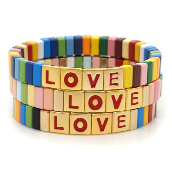 shinus bohemian enamel tile bracelets for women gold bracelet love letter bangles boho summer beach jewelry pulseras mujer 2019, Golden;silver
shinus bohemian enamel tile bracelets for women gold bracelet love letter bangles boho summer beach jewelry pulseras mujer 2019, Golden;silver