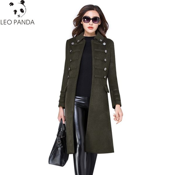 winter women new turn down collar slim wool coat autumn fashion mid long double breasted plus size female outerwear, Black
winter women new turn down collar slim wool coat autumn fashion mid long double breasted plus size female outerwear, Black