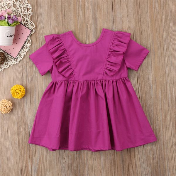 casual kids baby girls summer princess leisure dress ruffle back bow plain dress girl a-line o-neck party cotton sundress 2-7y, Red;yellow
casual kids baby girls summer princess leisure dress ruffle back bow plain dress girl a-line o-neck party cotton sundress 2-7y, Red;yellow