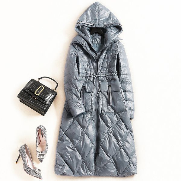 2018 new fashion women's clothing down jacket winter hooded long sleeve high waist solid color, Black
2018 new fashion women's clothing down jacket winter hooded long sleeve high waist solid color, Black