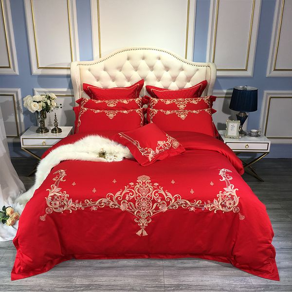 60s egyptian cotton luxury stripes embroidery 4pcs duvet cover flat sheet pillowcase bedding set red wedding
60s egyptian cotton luxury stripes embroidery 4pcs duvet cover flat sheet pillowcase bedding set red wedding