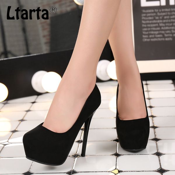 ltarta nightclub high-heeled platform women's shoes velvet smooth shallow mouth round head nude single shoes zsh, Black
ltarta nightclub high-heeled platform women's shoes velvet smooth shallow mouth round head nude single shoes zsh, Black