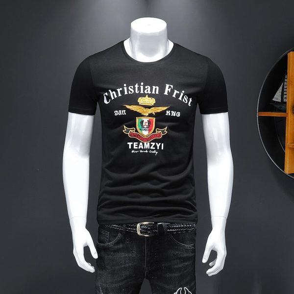 mens luxury designer t shirts men women letter print short sleeve fashion mens designer casual round neck black t shirt, White;black
mens luxury designer t shirts men women letter print short sleeve fashion mens designer casual round neck black t shirt, White;black