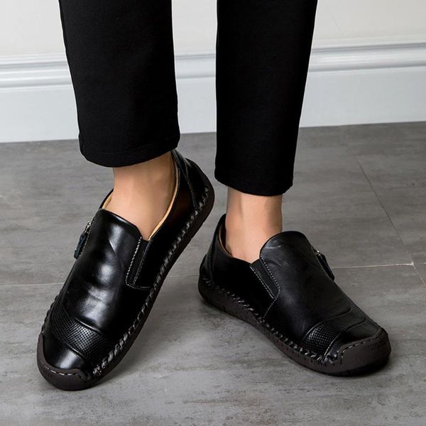 kancoold leather casual shoes men's fashion breathable casual leather shoes men round toe slip-on comfortable men, Black
kancoold leather casual shoes men's fashion breathable casual leather shoes men round toe slip-on comfortable men, Black