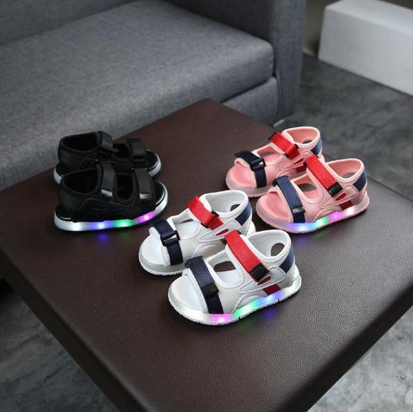 children's summer shoes glowing boys and girls sports sandals flashing soft beach shoes for toddlers glowing sandals, Black;red
children's summer shoes glowing boys and girls sports sandals flashing soft beach shoes for toddlers glowing sandals, Black;red