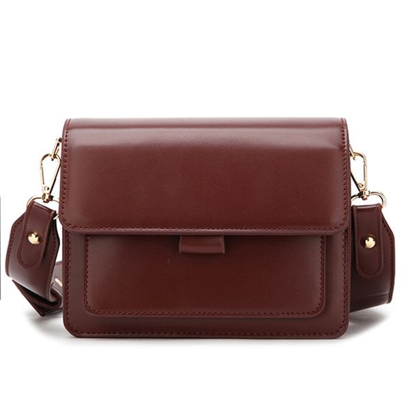 women pu leather shoulder bag texture fashion ladies small square bag wild youth female daily wide shoulder strap wine red
women pu leather shoulder bag texture fashion ladies small square bag wild youth female daily wide shoulder strap wine red