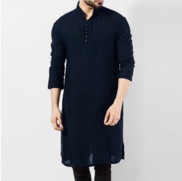 casual men shirt cotton long sleeve stand collar vintage solid stitched long clothing pakistani shirt 5xl, White;black
casual men shirt cotton long sleeve stand collar vintage solid stitched long clothing pakistani shirt 5xl, White;black