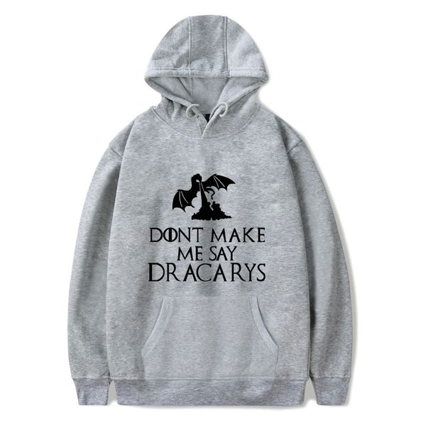 character dracarys hooded gray brief comfortable sweatshirts cotton young male streetwear fits fashion sportwear, Black
character dracarys hooded gray brief comfortable sweatshirts cotton young male streetwear fits fashion sportwear, Black