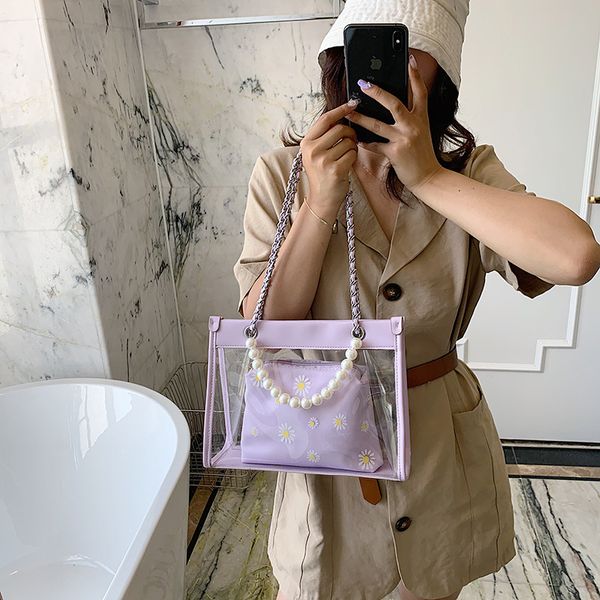 2020 new ladies shoulder bag fashion simple large capacity transparent jelly pu ladies portable tote bag
2020 new ladies shoulder bag fashion simple large capacity transparent jelly pu ladies portable tote bag