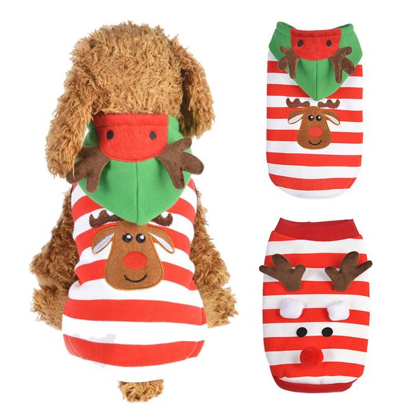 christmas dog clothes hoodies plush antlers xmas vest sweater clothes for small dogs elf striped pet coats
christmas dog clothes hoodies plush antlers xmas vest sweater clothes for small dogs elf striped pet coats