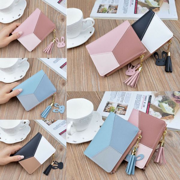 2019 fashion 1pc cute wallet women coin bag leather ladies simple bifold small handbag purse, Red;black
2019 fashion 1pc cute wallet women coin bag leather ladies simple bifold small handbag purse, Red;black