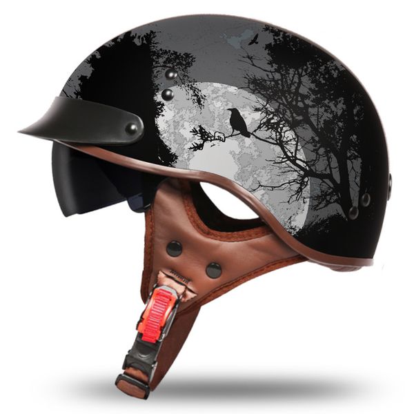 vcoros motocycle helmet retro half fcae man woman helmet scooter motobike casco moto vintage
vcoros motocycle helmet retro half fcae man woman helmet scooter motobike casco moto vintage