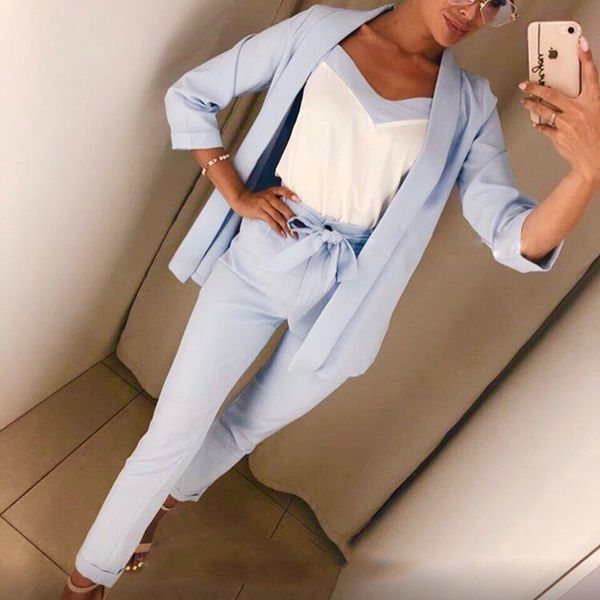 suit 3 piece suit female england simple 2019 spring fashion three-piece sling cardigan + trousers 3 piece female, White
suit 3 piece suit female england simple 2019 spring fashion three-piece sling cardigan + trousers 3 piece female, White