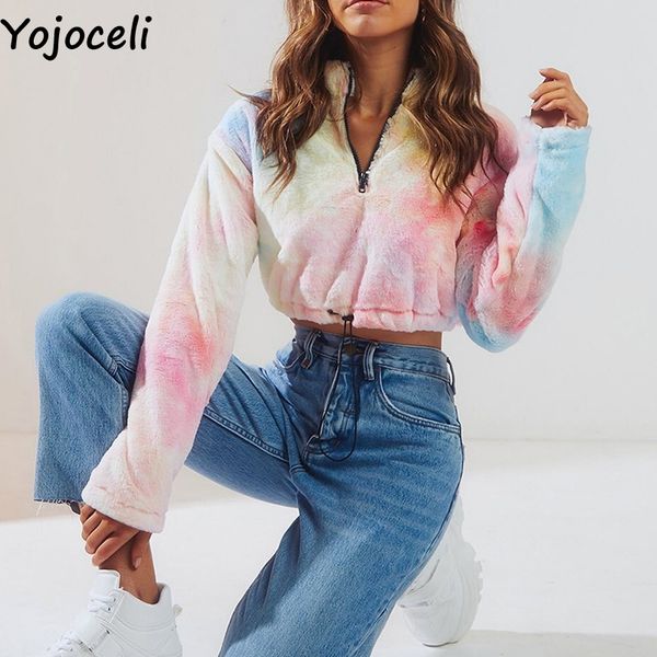 yojoceli zipper soft colorful faux fur short female jacket coat autumn warm casual coats women elegant winter outerwear, Black
yojoceli zipper soft colorful faux fur short female jacket coat autumn warm casual coats women elegant winter outerwear, Black